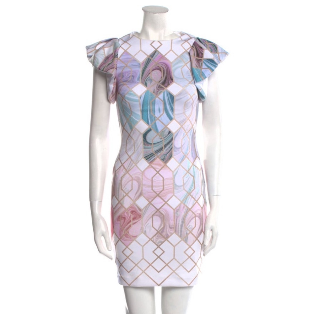 Ted Baker🧸 Gorgeous Printed Mini Dress, Size XS. Very good condition